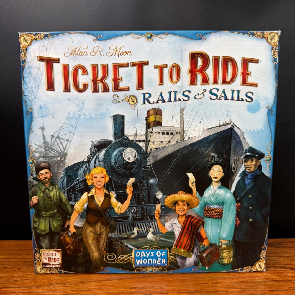 Days of Wonder Ticket to Ride Rails & Sails Board Game 2016 World & Great Lakes